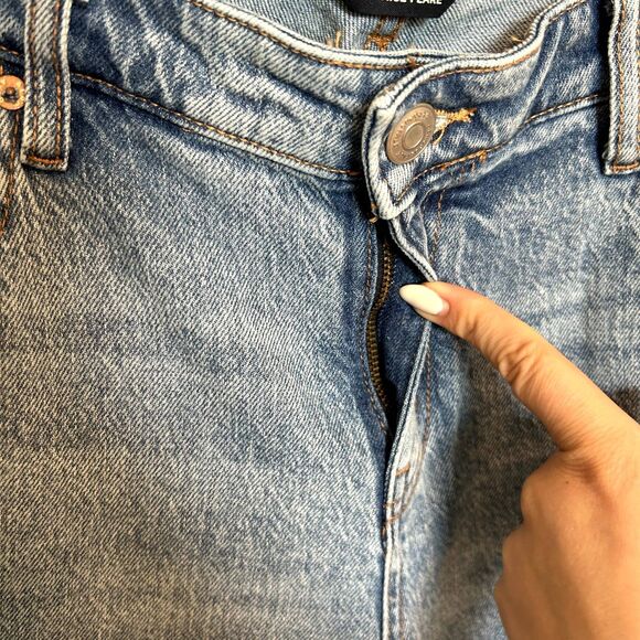 Aeropostale Womens Mid-rise Flare Jeans Size 14 Cotton Casual Light Wash Blue - Picture 10 of 16